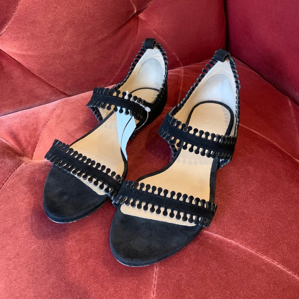 Chloé - Black Suede Sandals (NWT, Size 5.5)